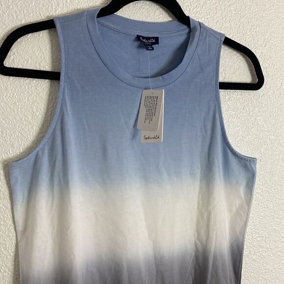 NWT- Splendid-Peri Dip Dye Jersey Cotton Crew Neck Tank Top- Size XS - Picture 4 of 9